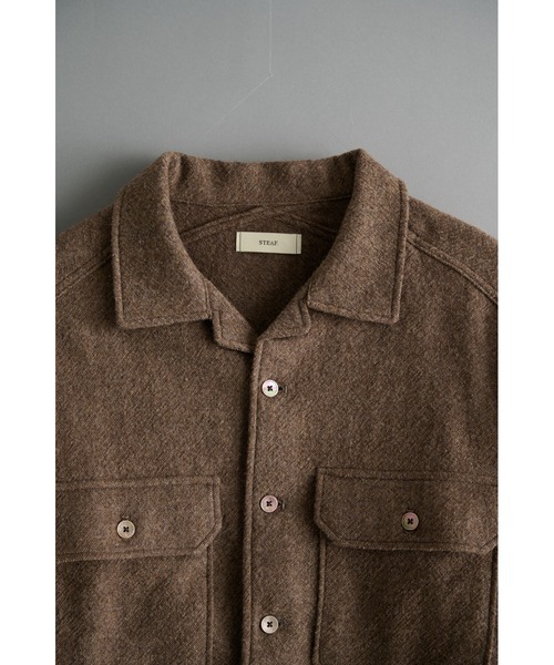 STEAF(スティーフ)の「BASE RADIANCE SHIRTS(シャツ/ブラウス・メンズ・ブラック/ブラウン・LARGE/MEDIUM)」の11枚目の写真