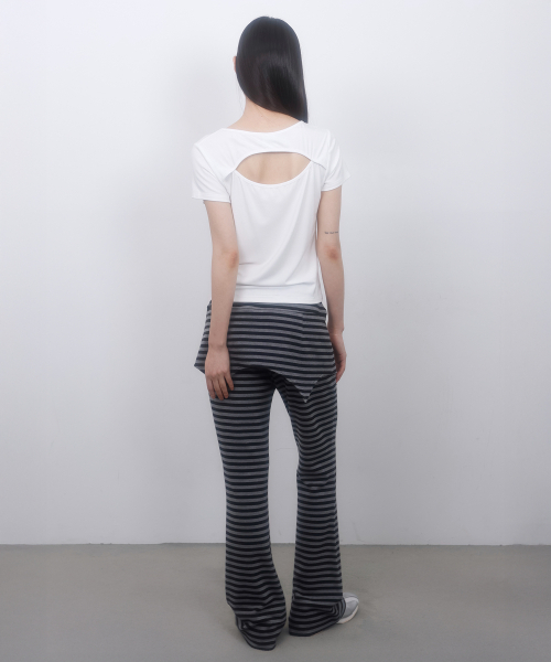 LMR(エルエムアール)の「ストライプレイヤードフレアスカートパンツ BLACK(その他パンツ・レディース・ブラック・SMALL/MEDIUM)」の11枚目の写真