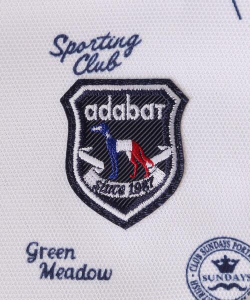 adabat(アダバット)の「【ADABAT NAVY】フィルサーモ モノグラム長袖ポロシャツ(ポロシャツ・レディース・ホワイト系1/ブルー系その他2・38/42/40)」の11枚目の写真