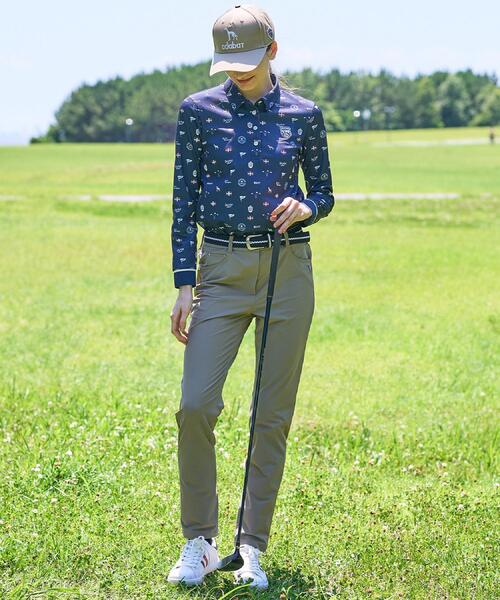 adabat(アダバット)の「【ADABAT NAVY】フィルサーモ モノグラム長袖ポロシャツ(ポロシャツ・レディース・ホワイト系1/ブルー系その他2・38/42/40)」の13枚目の写真