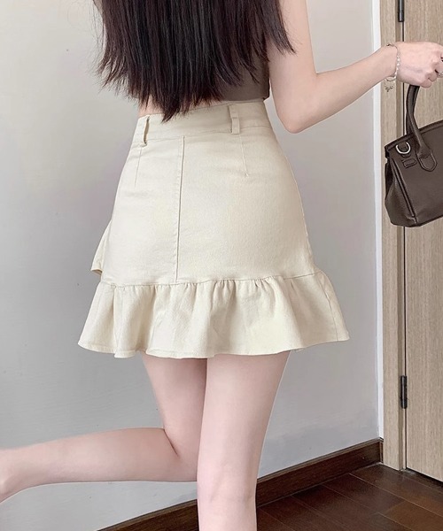 Miniministore（ミニミニストア）の「インナーパンツ付きフリルスカートミニスカ（スカート・レディース・ホワイト/ブラック/アイボリー・L/S/M）」の7枚目の写真