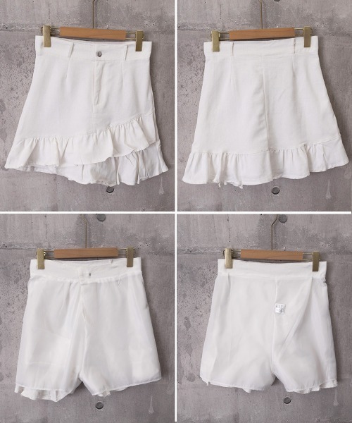 Miniministore（ミニミニストア）の「インナーパンツ付きフリルスカートミニスカ（スカート・レディース・ホワイト/ブラック/アイボリー・L/S/M）」の21枚目の写真