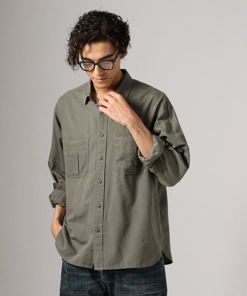 BAYFLOW(ベイフロー)の「GOOD FEELシャツ(シャツ/ブラウス・メンズ・オフホワイト/カーキ/ワイン・MEDIUM/LARGE)」の19枚目の写真