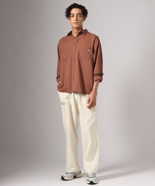 BAYFLOW(ベイフロー)の「GOOD FEELシャツ(シャツ/ブラウス・メンズ・オフホワイト/カーキ/ワイン・MEDIUM/LARGE)」の22枚目の写真