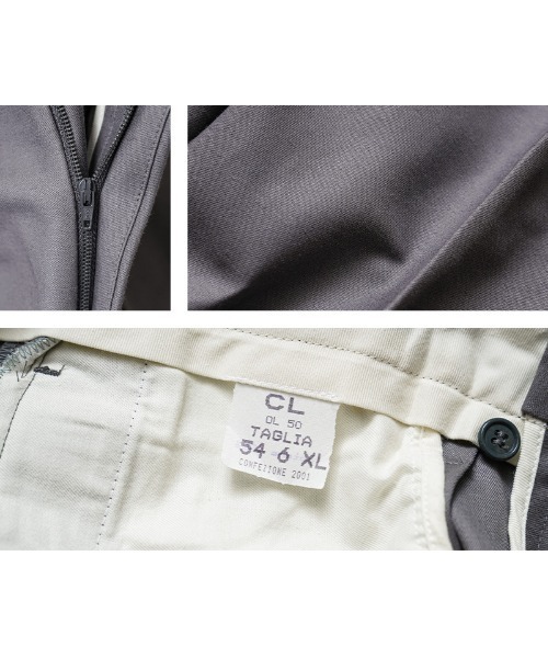 MILITARY(ミリタリー)の「実物 新品 デッドストック イタリア軍 コットン ユーティリティ パンツ(スラックス・メンズ・グレー・54/56)」の13枚目の写真