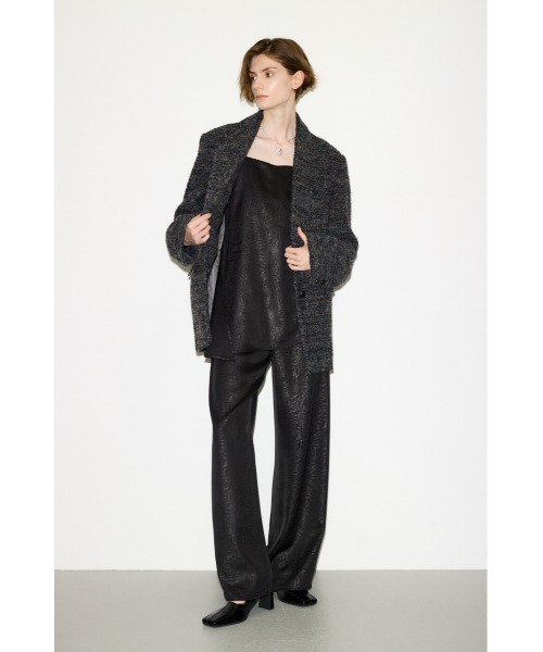 THROW by SLY(スローバイスライ)の「【AW PRE ORDER 第2弾】THROW TWEED BOXY TAILOR JK ツイードボクシーテイラージャケット 秋服 冬服(テーラードジャケット・レディース・グレー系その他2/ベージュ系その他・FREE)」の3枚目の写真