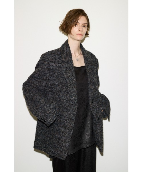 THROW by SLY(スローバイスライ)の「【AW PRE ORDER 第2弾】THROW TWEED BOXY TAILOR JK ツイードボクシーテイラージャケット 秋服 冬服(テーラードジャケット・レディース・グレー系その他2/ベージュ系その他・FREE)」の5枚目の写真