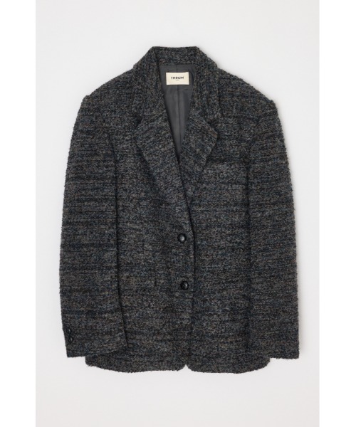 THROW by SLY(スローバイスライ)の「【AW PRE ORDER 第2弾】THROW TWEED BOXY TAILOR JK ツイードボクシーテイラージャケット 秋服 冬服(テーラードジャケット・レディース・グレー系その他2/ベージュ系その他・FREE)」の9枚目の写真