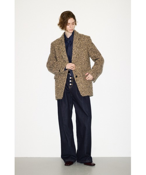 THROW by SLY(スローバイスライ)の「【AW PRE ORDER 第2弾】THROW TWEED BOXY TAILOR JK ツイードボクシーテイラージャケット 秋服 冬服(テーラードジャケット・レディース・グレー系その他2/ベージュ系その他・FREE)」の12枚目の写真
