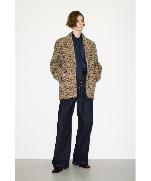 THROW by SLY(スローバイスライ)の「【AW PRE ORDER 第2弾】THROW TWEED BOXY TAILOR JK ツイードボクシーテイラージャケット 秋服 冬服(テーラードジャケット・レディース・グレー系その他2/ベージュ系その他・FREE)」の13枚目の写真