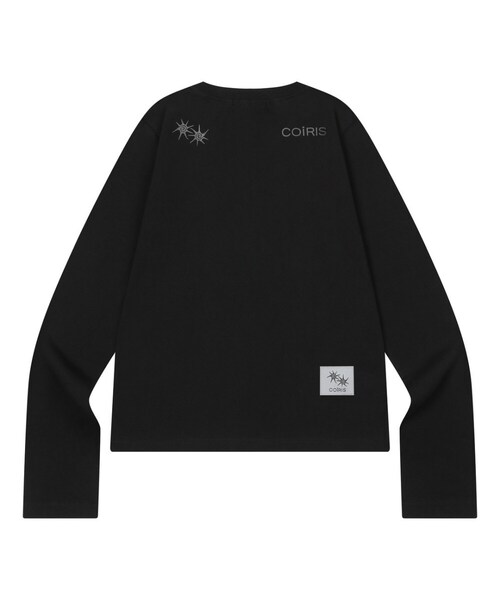 COIRIS(コイリス)の「リオールバックロゴロングスリーブ(2カラー)(Tシャツ/カットソー・レディース・ホワイト/ブラック・FREE)」の1枚目の写真