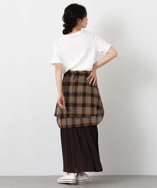 Gready Brilliant(グレディブリリアン)の「デシンマジョシカプリーツ(スカート・レディース・ダークブラウン/パープル・38)」の13枚目の写真