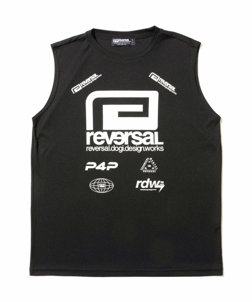 reversal.dogi.design.works(リバーサル・ドーギ・デザイン・ワークス)の「<reversal/リバーサル>ALL STAR LOGO BIG MARK DRY NO SLEEVE(タンクトップ・メンズ・ホワイト/ブラック・L/M/2XL/XL)」の10枚目の写真