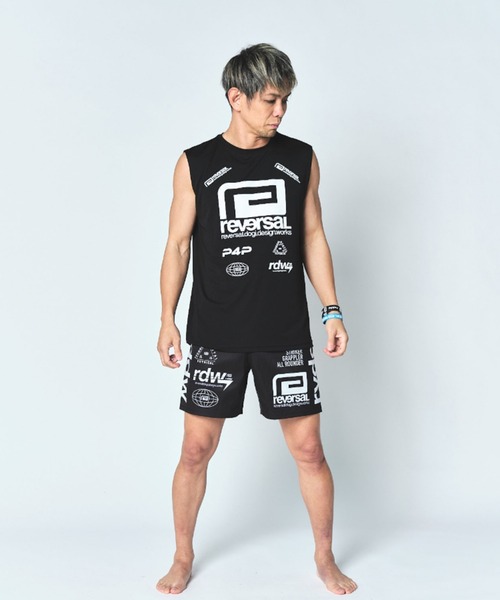 reversal.dogi.design.works(リバーサル・ドーギ・デザイン・ワークス)の「<reversal/リバーサル>ALL STAR LOGO BIG MARK DRY NO SLEEVE(タンクトップ・メンズ・ホワイト/ブラック・L/M/2XL/XL)」の14枚目の写真