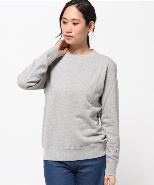 Champion(チャンピオン)の「【CHAMPION】無地スウェットプルオーバー(パーカー・レディース・ホワイト/グレー/ベージュ/ネイビー/オリーブ/ブラック・SMALL/MEDIUM/LARGE)」の4枚目の写真