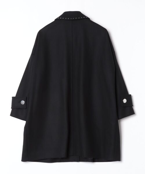 Mackintosh(マッキントッシュ)の「NEW HUMBIE STUDS MB(ステンカラーコート・レディース・ブラック×シルバー・4/6/8)」の2枚目の写真