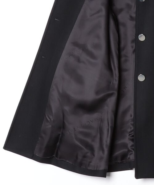 Mackintosh(マッキントッシュ)の「NEW HUMBIE STUDS MB(ステンカラーコート・レディース・ブラック×シルバー・4/6/8)」の3枚目の写真