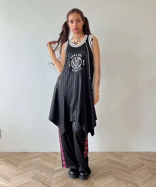 anna sui nyc(アナ スイ エヌ ワイ シー)の「anna sui nyc/アナ スイ エヌワイシー/クロシェトラックパンツ(その他パンツ・レディース・ブラック/オレンジ/その他18・F)」の22枚目の写真