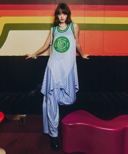 anna sui nyc(アナ スイ エヌ ワイ シー)の「anna sui nyc/アナ スイ エヌワイシー/クロシェトラックパンツ(その他パンツ・レディース・ブラック/オレンジ/その他18・F)」の11枚目の写真