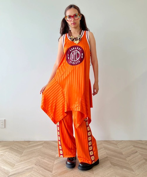 anna sui nyc(アナ スイ エヌ ワイ シー)の「anna sui nyc/アナ スイ エヌワイシー/クロシェトラックパンツ(その他パンツ・レディース・ブラック/オレンジ/その他18・F)」の17枚目の写真