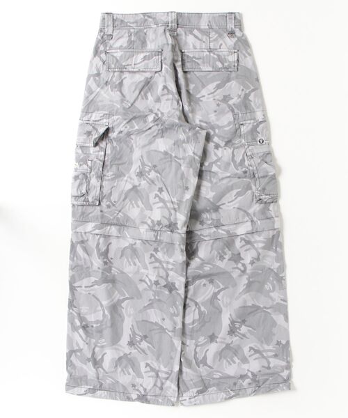 AAPE BY A BATHING APE(エーエイプバイアベイシングエイプ)の「AAPE CARGO PANTS(Detachable)(カーゴパンツ・レディース・ホワイト×ブラック・X-SMALL/XX-SMALL/SMALL)」の7枚目の写真