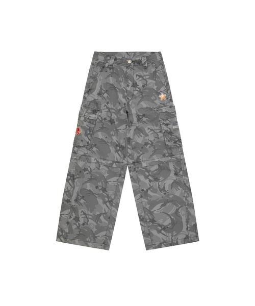 AAPE BY A BATHING APE(エーエイプバイアベイシングエイプ)の「AAPE CARGO PANTS(Detachable)(カーゴパンツ・レディース・ホワイト×ブラック・X-SMALL/XX-SMALL/SMALL)」の1枚目の写真