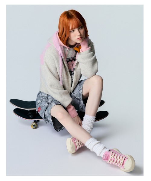 AAPE BY A BATHING APE(エーエイプバイアベイシングエイプ)の「AAPE CARGO PANTS(Detachable)(カーゴパンツ・レディース・ホワイト×ブラック・X-SMALL/XX-SMALL/SMALL)」の6枚目の写真