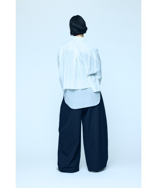 ENFOLD(エンフォルド)の「T/W/Rカルゼ Semi easy CP fig PT(その他パンツ・レディース・チャコールグレー/ダークネイビー・36/38/34)」の13枚目の写真