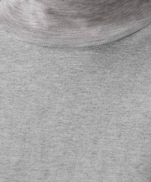 Dessin(デッサン)の「【秋のレイヤードアイテム】シアー切り替えタートルプルオーバー(Tシャツ/カットソー・レディース・グレー/オフホワイト/ブラック/ホワイト系・02/01/03)」の16枚目の写真