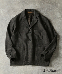 JOURNAL STANDARD J.S HOMESTEAD "J.S. Homestead / Tweed Loafer Jacket (Tailored Jacket)"