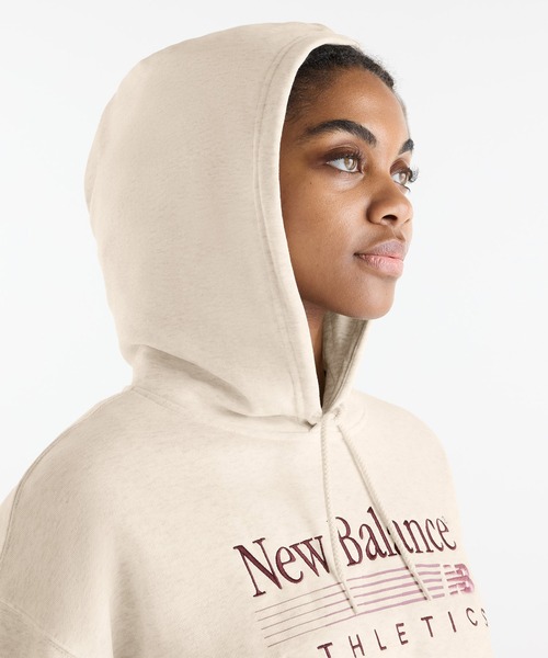 NEW BALANCE（ニューバランス）の「Trackside フレンチテリーフーディ(裏毛)（パーカー・レディース・ライトブラウン/アッシュブラウン・XX-LARGE/X-LARGE/SMALL/LARGE/MEDIUM）」の5枚目の写真