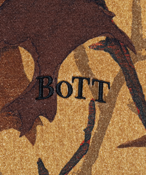 BOTT（ボット）の「BoTT / ボット Washed Tree Camo Zip Hoodie（パーカー・メンズ・チョコ・MEDIUM/LARGE/X-LARGE）」の3枚目の写真