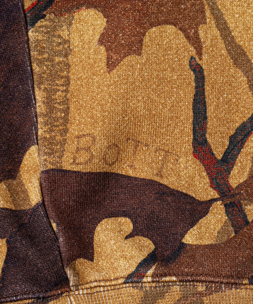 BOTT（ボット）の「BoTT / ボット Washed Tree Camo Zip Hoodie（パーカー・メンズ・チョコ・MEDIUM/LARGE/X-LARGE）」の4枚目の写真