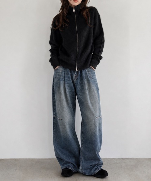 SHINYAKOZUKA（シンヤコヅカ）の「winter driver(ISSUE#9)（ニット/セーター・レディース・ブラック/レッド・S）」の5枚目の写真