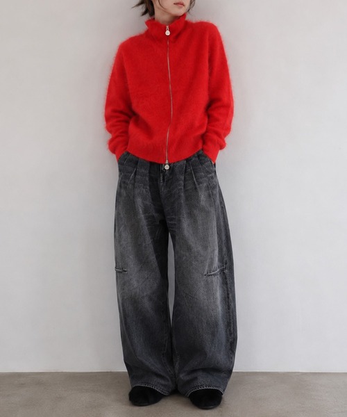 SHINYAKOZUKA（シンヤコヅカ）の「winter driver(ISSUE#9)（ニット/セーター・レディース・ブラック/レッド・S）」の10枚目の写真
