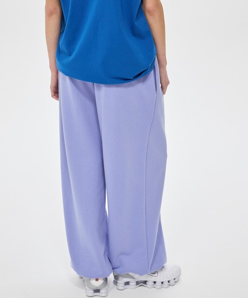 Mardi Mercredi(マルディメクルディ)の「JOGGER PANTS DOUBLE LABEL / ジョガー パンツ ダブル ラベル(スウェットパンツ・レディース・ラベンダー/ピンク・FREE)」の13枚目の写真