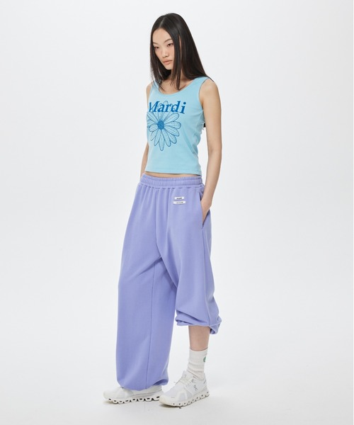 Mardi Mercredi(マルディメクルディ)の「JOGGER PANTS DOUBLE LABEL / ジョガー パンツ ダブル ラベル(スウェットパンツ・レディース・ラベンダー/ピンク・FREE)」の18枚目の写真