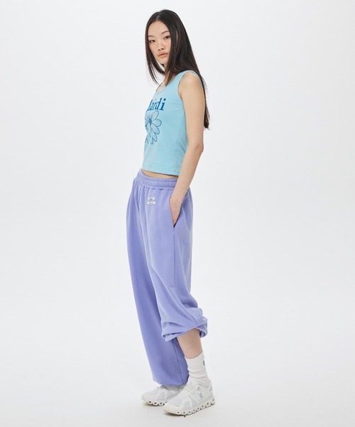 Mardi Mercredi(マルディメクルディ)の「JOGGER PANTS DOUBLE LABEL / ジョガー パンツ ダブル ラベル(スウェットパンツ・レディース・ラベンダー/ピンク・FREE)」の19枚目の写真