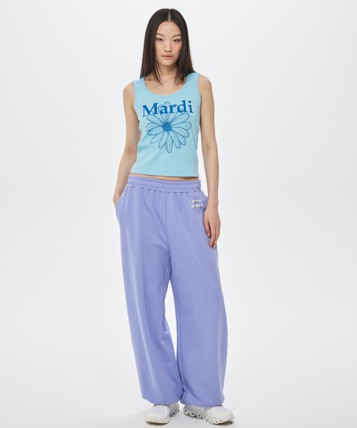 Mardi Mercredi(マルディメクルディ)の「JOGGER PANTS DOUBLE LABEL / ジョガー パンツ ダブル ラベル(スウェットパンツ・レディース・ラベンダー/ピンク・FREE)」の16枚目の写真