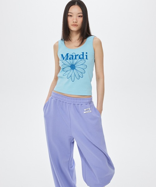 Mardi Mercredi(マルディメクルディ)の「JOGGER PANTS DOUBLE LABEL / ジョガー パンツ ダブル ラベル(スウェットパンツ・レディース・ラベンダー/ピンク・FREE)」の11枚目の写真