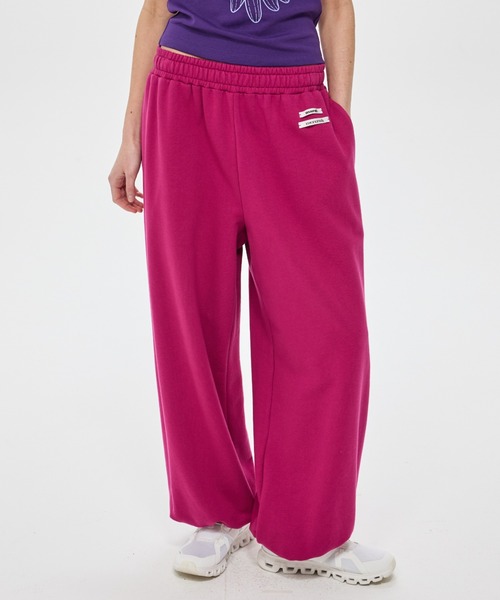 Mardi Mercredi(マルディメクルディ)の「JOGGER PANTS DOUBLE LABEL / ジョガー パンツ ダブル ラベル(スウェットパンツ・レディース・ラベンダー/ピンク・FREE)」の21枚目の写真