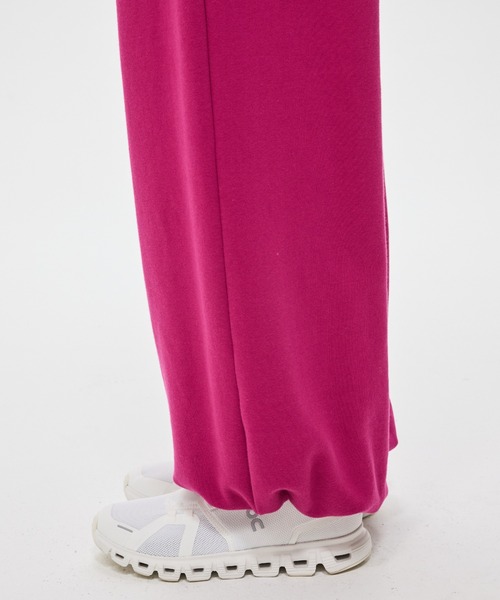 Mardi Mercredi(マルディメクルディ)の「JOGGER PANTS DOUBLE LABEL / ジョガー パンツ ダブル ラベル(スウェットパンツ・レディース・ラベンダー/ピンク・FREE)」の3枚目の写真
