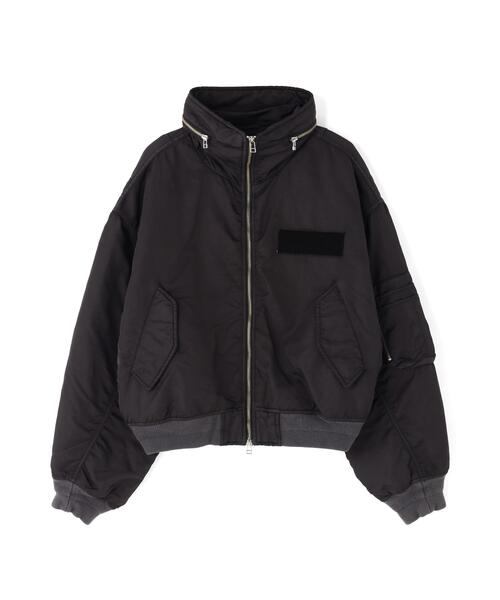 DANKE SCHON（ダンケシェーン）の「DankeSchon/ダンケシェーン/ASUTEX NYLON TWILL STAND BLOUSON（ブルゾン・メンズ・カーキ/ブラック・L/M）」の2枚目の写真