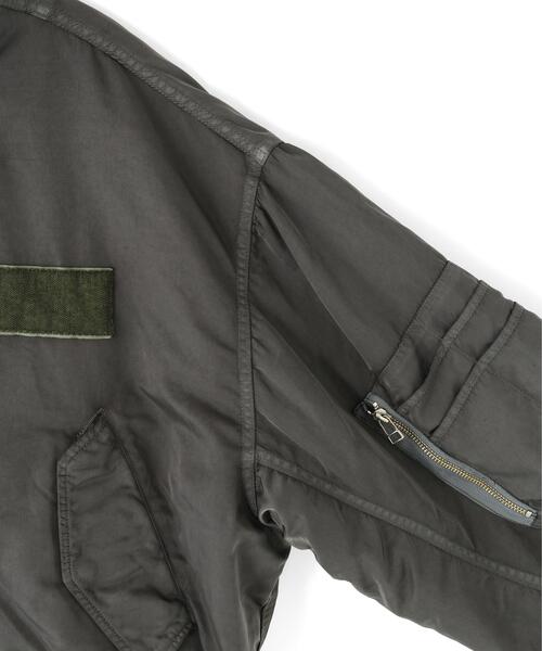 DANKE SCHON（ダンケシェーン）の「DankeSchon/ダンケシェーン/ASUTEX NYLON TWILL STAND BLOUSON（ブルゾン・メンズ・カーキ/ブラック・L/M）」の12枚目の写真