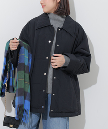 撥水ナイロン中綿シャツブルゾン