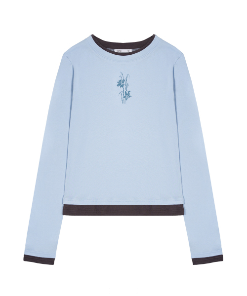 kaifai(カイファイ)の「ポジ ロングスリーブ (SKY ブルー) K26ZB725(Tシャツ/カットソー・レディース・その他・OS)」の2枚目の写真