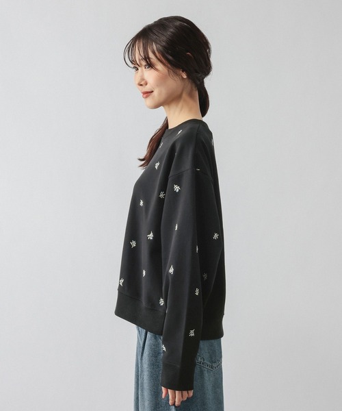 GLOBAL WORK(グローバルワーク)の「乾きやすい刺繍スウェット/1067225(Tシャツ/カットソー・レディース・ライトグレー/ブラック・MEDIUM/LARGE)」の13枚目の写真