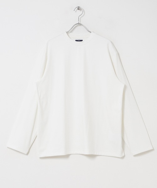 ITEMS URBANRESEARCH（アイテムズ アーバンリサーチ）の「マシュマロジャージークルーネックカットソー（Tシャツ/カットソー・メンズ・モカ/ブラック/チャコールグレー/ホワイト・LARGE/MEDIUM）」の5枚目の写真