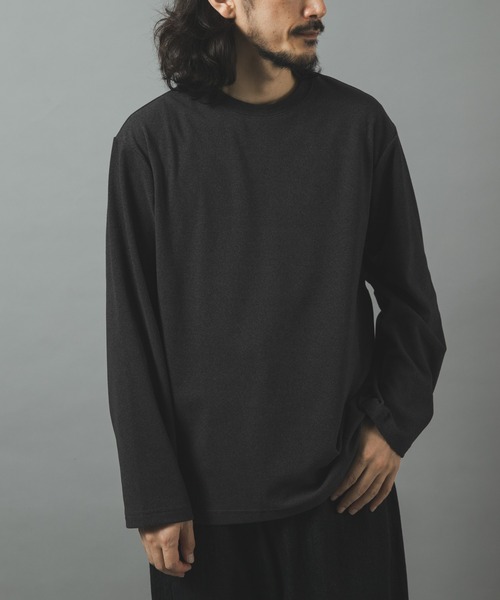 ITEMS URBANRESEARCH（アイテムズ アーバンリサーチ）の「マシュマロジャージークルーネックカットソー（Tシャツ/カットソー・メンズ・モカ/ブラック/チャコールグレー/ホワイト・LARGE/MEDIUM）」の15枚目の写真