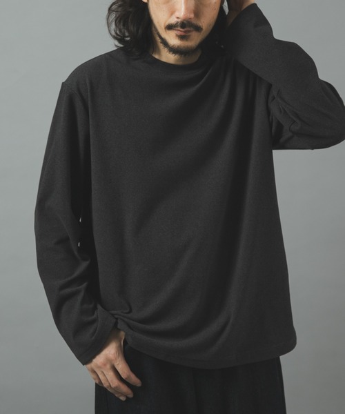 ITEMS URBANRESEARCH（アイテムズ アーバンリサーチ）の「マシュマロジャージークルーネックカットソー（Tシャツ/カットソー・メンズ・モカ/ブラック/チャコールグレー/ホワイト・LARGE/MEDIUM）」の18枚目の写真